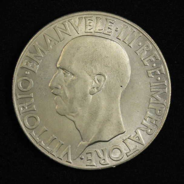 1936-R Italy .800 Silver 20 Lira - Free Shipping USA