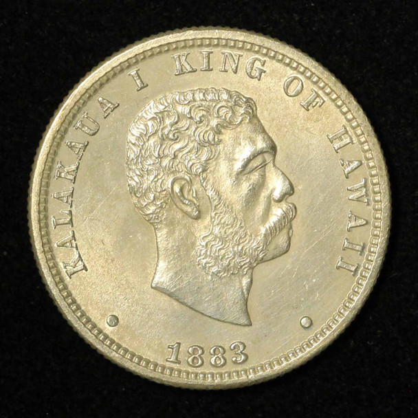 1883 25c Hawaii Quarter Dollar - Free Shipping USA
