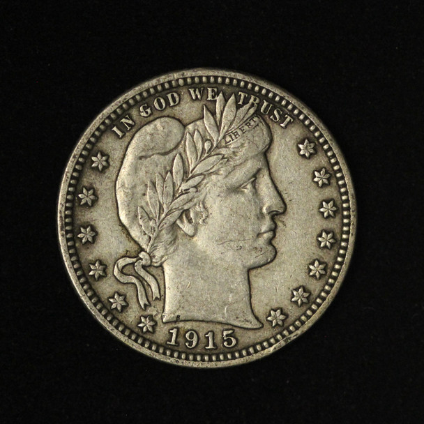 1915 25c Barber Quarter - Full Liberty - Free Shipping USA