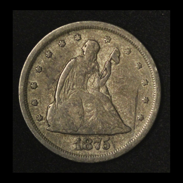 1875-S 20c Twenty Cent Piece - Free Shipping USA