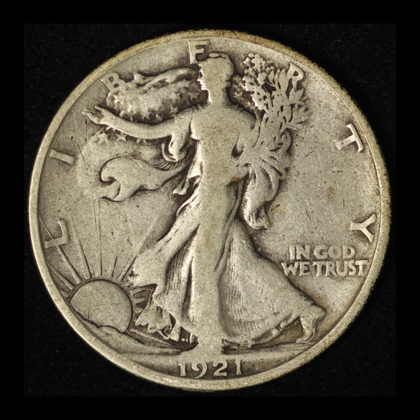 1921-S 50c Walking Liberty Half Dollar - Free Shipping USA