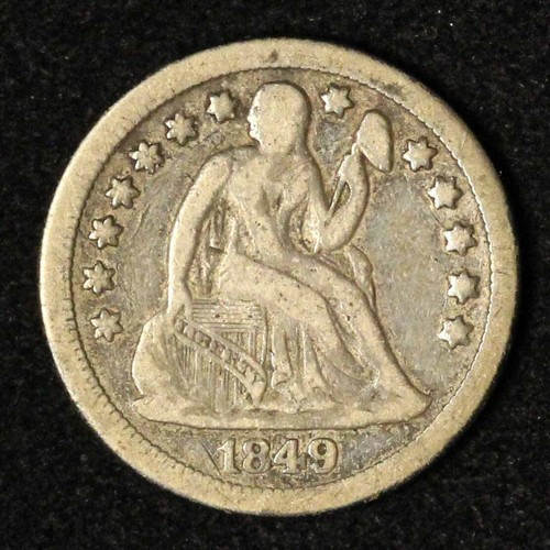 1849-O 10c Seated Liberty Dime - Free Shipping USA