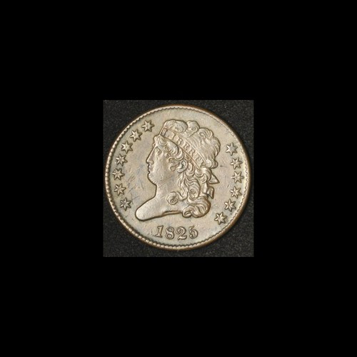 1825 Classic Head Half Cent -Free Shipping USA