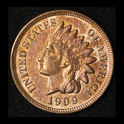 1909 1c Indian Head Cent - Free Shipping USA