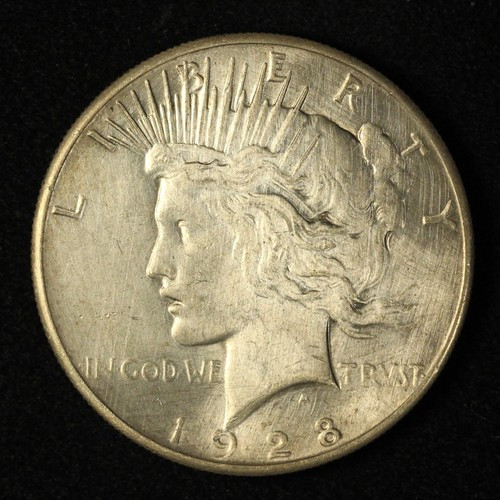 1928 $1 Silver Peace Dollar - Free Shipping USA