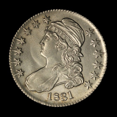1831 50c Capped Bust Silver Half Dollar - Free Shipping USA