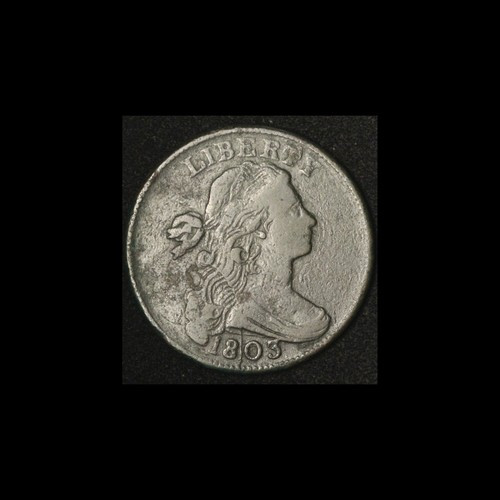 1803 1c Draped Bust Large Cent Large Date, Large Fraction- Free Shipping USA