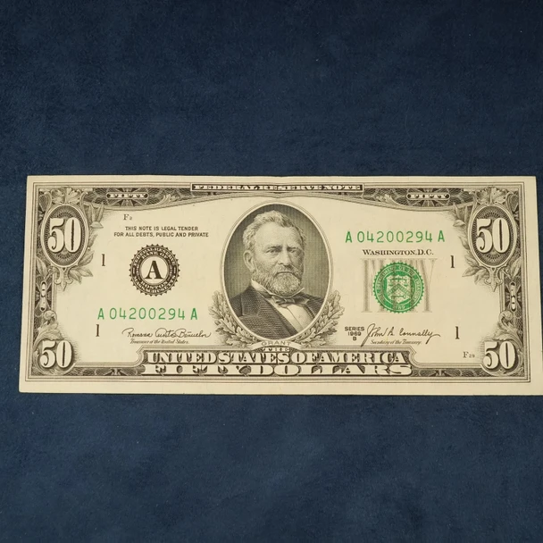 1969-B $50 Federal Reserve Note (Fr 2116-A) - Free Shipping USA