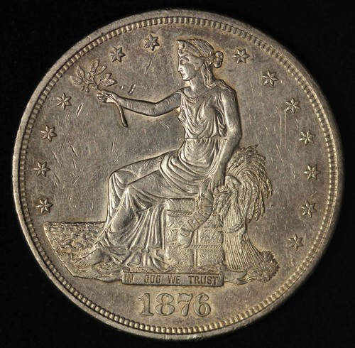 1876 $1 Silver Trade Dollar - Free Shipping USA