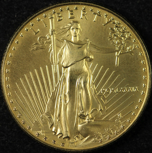 1989 1/2 oz $25 American Gold Eagle - Free Shipping USA