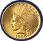 small gold coin decorator