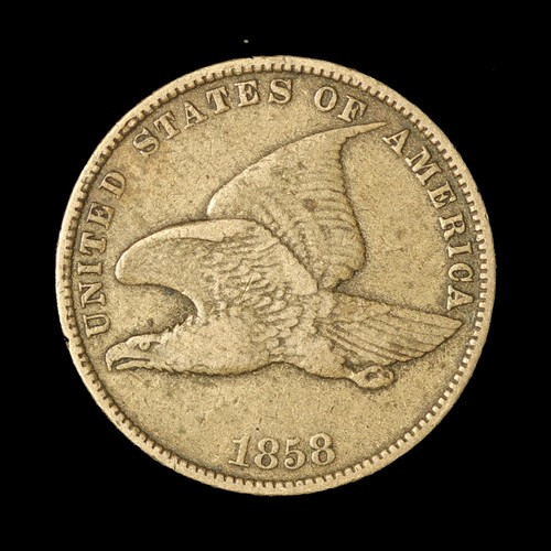 1858 1c Flying Eagle Small Cent - Free Shipping USA
