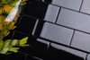 Glass Subway Tile in Black - 3" x 6" (5 Sq. Ft.)