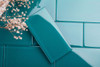 Glass Subway Tile in Dark Teal - 3" x 6" (5 Sq. Ft.)