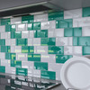 Glass Subway Tile in Emerald Green - 3" x 6" (5 Sq. Ft.)