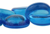 Macro View of Carribean Blue Glass Gems