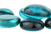 Macro View of Teal Glass Gems 2