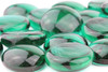 Macro View of Emerald Green Glass Gems