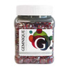 Jar of Red Luster Mini Glass Gems - Front