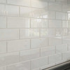 Giorbello Tile used in a backsplash
Glass Subway Tile in Bright White - 3" x 6" (5 Sq. Ft.)