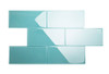 Glass Subway Tile in Teal - 6" x 12" (5 Sq. Ft.)