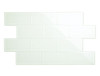 Glass Subway Tile in Dover White - 3" x 6" (5 Sq. Ft.)