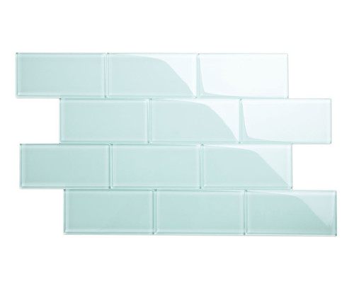 Glass Subway Tile in Baby Blue - 3" x 6" (5 Sq. Ft.)