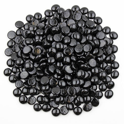 Glass Gems - Black Opaque