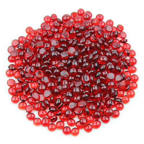 Mini Glass Gems - Red