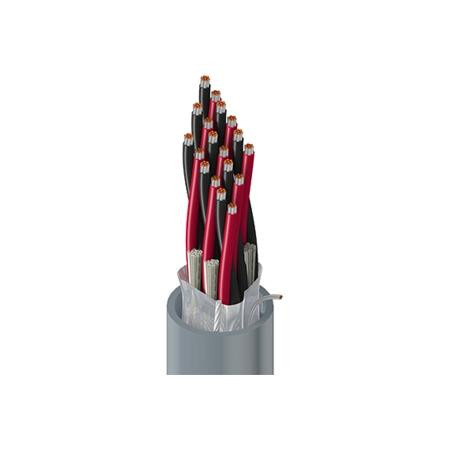 BELDEN Control Cable, Status, 9P22, Belden 9520, 300V, PVC Insul. & Jacket, Black, Red