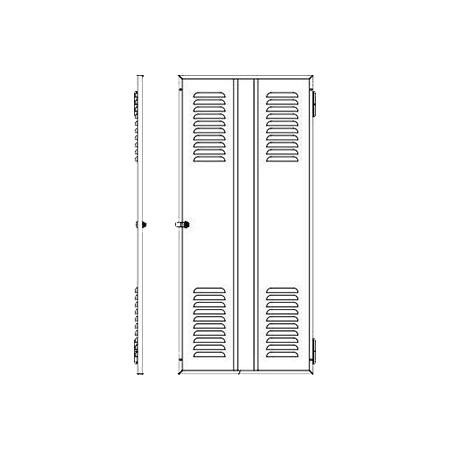 BUD INDUSTRIES 9U Aluminum Rack Cabinet Panel - 15.75" Black Face Plate (Open Box)