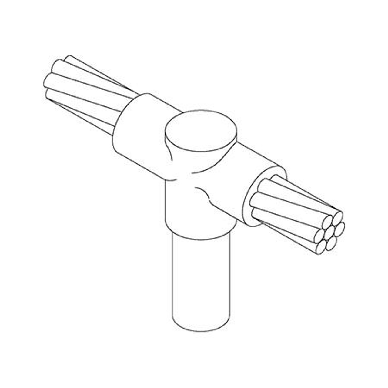 ULTRAWELD standard mold for connection of 1/0 stranded