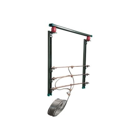 HARGER lightning arrestor bracket for mounting to the ceiling. Cable