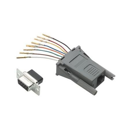 L-COM Modular Adapter, DB9 Female / RJ45 (8x8) Jack 50mum Gold ...