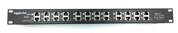 24-Port Gigabit Passive Mode B Rack Mount PoE Injector with 24V240W ...