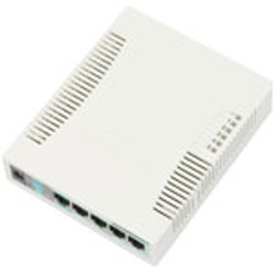 RouterBOARD RB260GS 5-port Gigabit Smart Switch with SFP cage, SwOS, plastic case, PSU. Sale price while supplies last