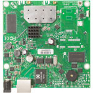 RouterBOARD 911 with 600MHz Atheros CPU, 64MB RAM, 1x LAN, Built-in 5GHz 802.11a/n 2x2 Dual Chain Wireless Radio, 2x MMCX connectors, RouterOS L3, US version. Sale price while supplies last
