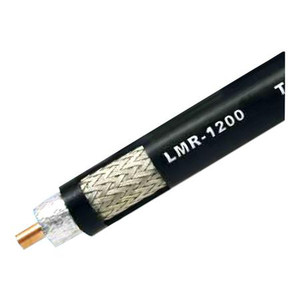 TIMES MICROWAVE LMR1200-DB cable. Water- tight 7/8" cable with an inert polymeric flooding compound in the braiding. Meets ASTM D4565 & ANSI S-84-608 requir.