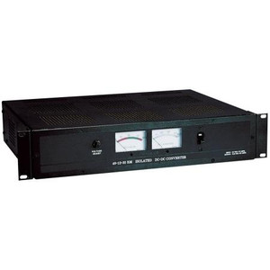 NEWMAR 19" rack mounted DC converter. 48VDC pos. or neg. ground input and 13.6VDC output. 30 amps contimuous. Volt & amp meters. Isolated input/output