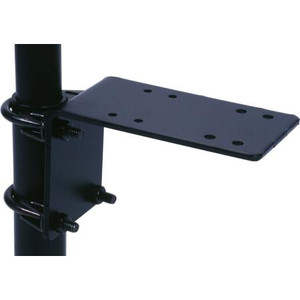 GAMBER JOHNSON rack to post 6" platform secures to any lower tube. Provides additional mounting surface. Includes 2 muffler clamps.