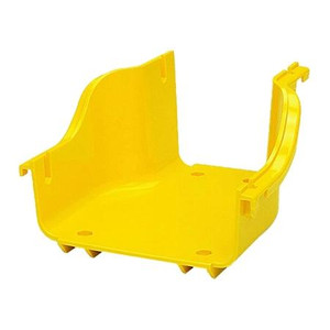 COMMSCOPE FiberGuide Straight Adapter, 2 in x 6 in to 4 in x 4 in, yellow. .