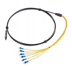 COMMSCOPE Hardened Multifiber Optical Connector (HMFOC) cable assembly, HMFOC plug to 6 LC Duplex, 12-fiber, 20 Meters
