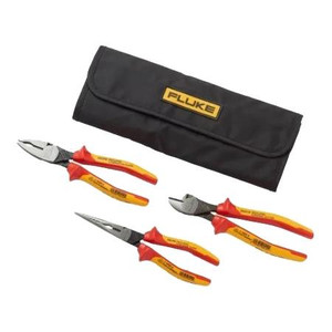 FLUKE Insulated 3 Unit Pliers Kit that is certified to 100 VAC and 1500 VDC. .
