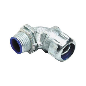 OMNION POWER Liquidtight Conduit Fitting, 90 Degree 3/4 Inch, Non-Insulated Malleable Iron . .