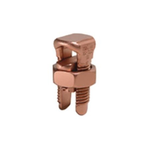 BURNDY Copper Split Bolt, Cu: 6 AWG-2 AWG (Str) (Run & Tap) .