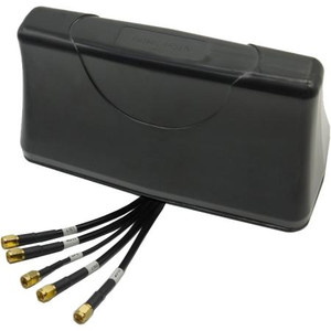 PULSE/LARSEN Razorback - 4 Port High Performance Vehicular Antenna with 2 LTE, 1 WIFI and 1 GNSS, Direct Mount, Black