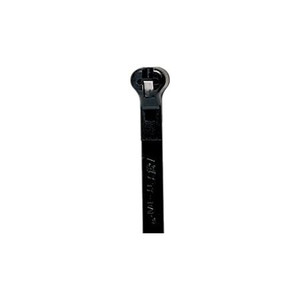 ABB Ty-Rap Cable Ties 14in 50lb cable tie with integral stainless steel locking device, black nylon for outdoor use