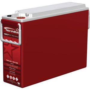 NORTHSTAR 12VDC 92Ah Pure Lead Top Terminal Red Battery. Flame Retardant, High Temperature. .