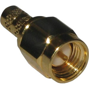 AMPHENOL RF SMA male connector for RG-142, RG-223, RG-400, RG-55. Solder center pin. .