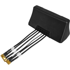 PULSE/LARSEN Razorback - 3 Port High Performance Vehicular Antenna with 2 LTE and 1 GNSS, Magnetic Mount, Black .